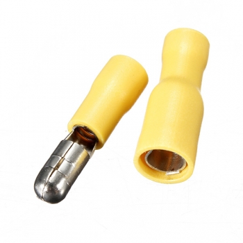 100pcs Männer &amp; Frauen Insulated Wire Gewehrkugel Crimp Verbindungsklemmen