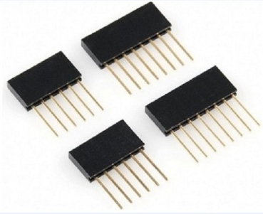 8P 10P 2.54MM Stapelbarer langer Verbindungsstück-weiblicher Stift-Kopf