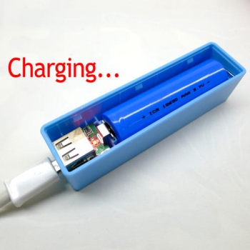 Bewegliche bewegliche Energien USB 18650 DIY Ladegerät für Telefon MP3