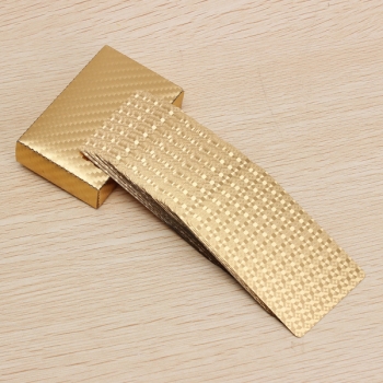 24K Goldfolie überzogen Poker Spielkarten Certficate Dollar Euro