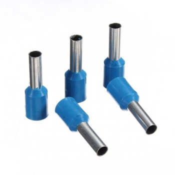100pcs AWG 14 Blue Draht Copper Crimp Insulated Cord Pin End Terminal