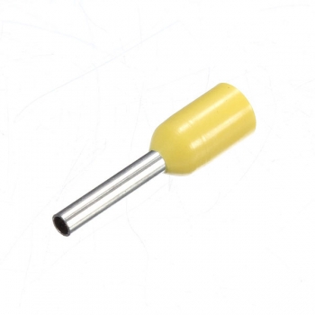100pcs AWG 22 Gelber Draht Copper Crimp Insulated Cord Pin End Terminal