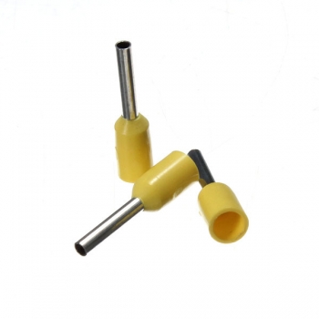 100pcs AWG 22 Gelber Draht Copper Crimp Insulated Cord Pin End Terminal