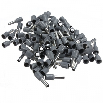 100pcs AWG 12 graue Kabel Copper Crimp Insulated Cord Pin End Terminal