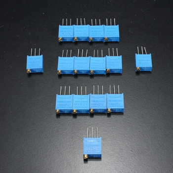 15 PC 100? bis 500 kOhm 3296W Variable Widerstand Trimmer Trim Pot Kit Set