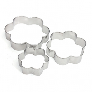 12 Stück Edelstahl Blumen Herz Keks Kuchen cookied Mould Cutter