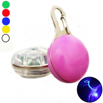 LED Nachtlicht runden Anhänger Decor Clip-On für Haustier-Hundehalsband