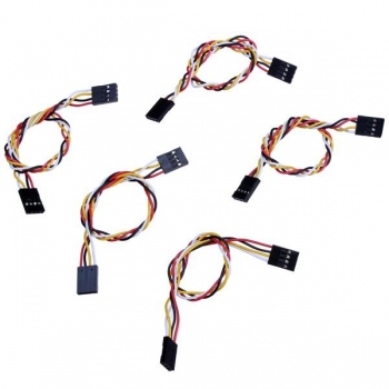 5pcs 4 Pin 20cm 2.54mm Jumper Kabel DuPont Draht für Arduino weiblich zu weiblich