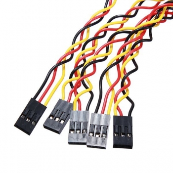 5pcs 3 Pin 20cm 2.54mm Jumper Kabel DuPont Draht für Arduino weiblich zu weiblich