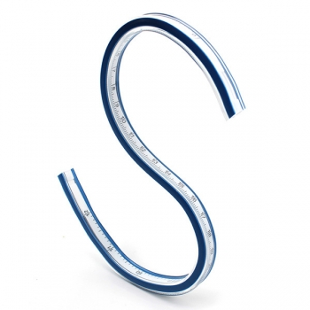 TRIXES 30CM 12Inch Flexible Helix Vinyl Kunststoff Französisch Kurvenlineal