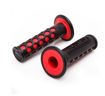 Universal-Motorrad-Fahrrad-Handgriffe Lenker Rot-schwarz