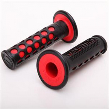 Universal-Motorrad-Fahrrad-Handgriffe Lenker Rot-schwarz