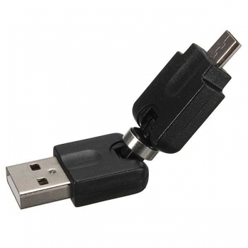USB 2.0 ein Mann zum Mikro USB Stecker Adapter 360 Grad Drehung Verlängerung