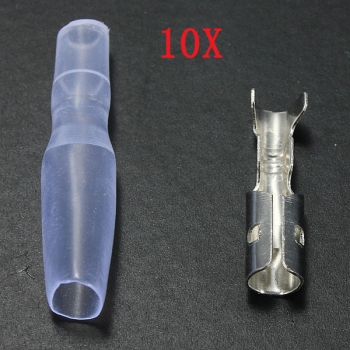 10x 3.9mm Female Einschuss Terminal Anschluss Isolator für Motorrad&nbsp;
