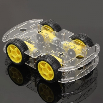Geekcreit® 4WD Smart Roboter Auto Chassis Kits mit starken Magneto Speed ??Encoder für Arduino 51