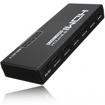 5 Port1080p video HDMI Rangierlok Teiler mit IR Fernbedienung