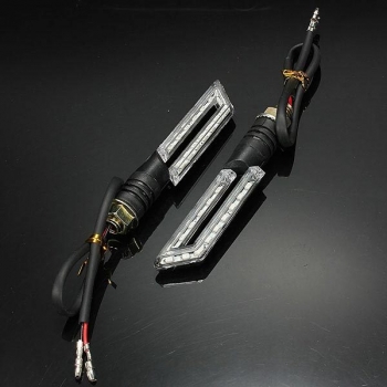 15 SMD Led Motorrad Hohlstreifen Blinker Amber Light 