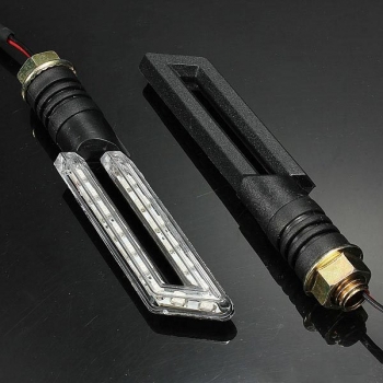 15 SMD Led Motorrad Hohlstreifen Blinker Amber Light 