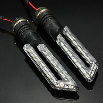 15 SMD Led Motorrad Hohlstreifen Blinker Amber Light 