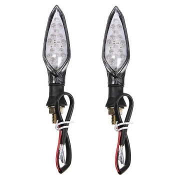 12V 16 LEDs Carbon Motorrad drehen Licht Blinker Lampe