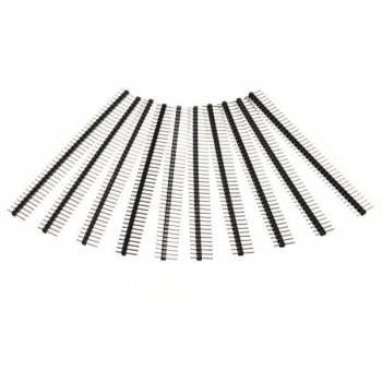 10 Stücke 40 Stifte 2.54mm Einzeln Reihe Männliche Bolzen Kopf Streifen Für Arduino