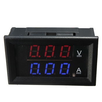LED blaues rotes Doppeldigitalvoltmeteramperemetertafelnvolt misst Meter
