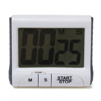 LCD Digital Kitchen Timer Count Down Up Clock lauter Alarm Schwarz Weiß