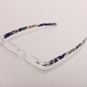 Rimless lesebrille presbyopic brille linse mehrere dioptrien zu fall