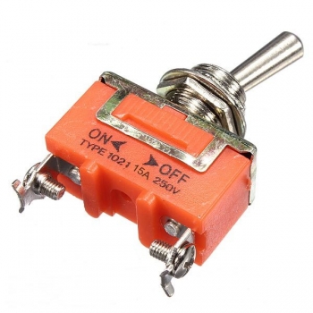 15A 250V 2 Pin Toggle ON-OFF Schalter- EP98 1021 Latching-Terminal