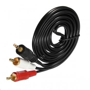 3.5mm Dual Cinch Stecker Audio Y Kabel für Handy CD Player