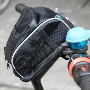 Fahrrad Fahrrad Lenkstange Stab Bag Front Rahmen Pannier Reagenzglasständer Basket