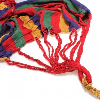 Tragbare Cotton Seil Hängematte Schaukel Stoff Camping Hammock Canvas Bed