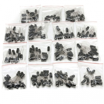 200 Pcs 0.1uf zu 220uf 15 schätzen elektrolytischen Kondensatorzusammenstellungsbastelsatz