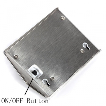 2X Weiß Solar Power LED Treppen Pathway Garten Yard Wandleuchte