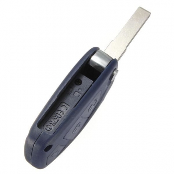 Auto Schlüssel Shell Fall FOB 3 Taste für Fiat Panda Punto Bravo Marineblau