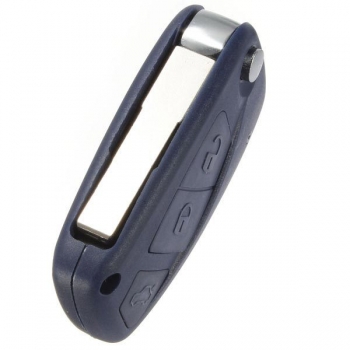 Auto Schlüssel Shell Fall FOB 3 Taste für Fiat Panda Punto Bravo Marineblau