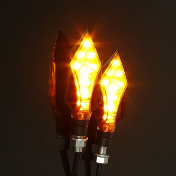 2x 9 LED Motorrad Motorrad Blinker Blinker Leuchten Bernstein