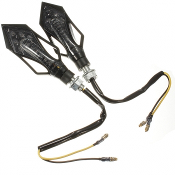 2x 9 LED Motorrad Motorrad Blinker Blinker Leuchten Bernstein