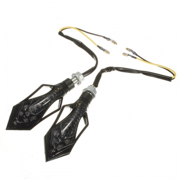 2x 9 LED Motorrad Motorrad Blinker Blinker Leuchten Bernstein
