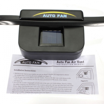 Solar-Sonnenenergie-Auto-Selbstentlüftungsventil-Ventilator-Kühlvorrichtung-Ventilator-System-Heizkörper