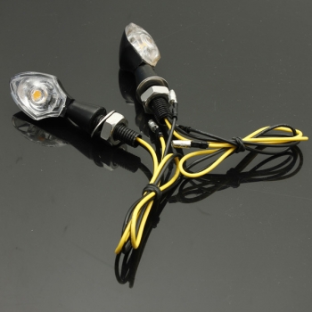 2x Universalmotorrad LED Blinker Leuchtanzeige E Zeichen 12V 
