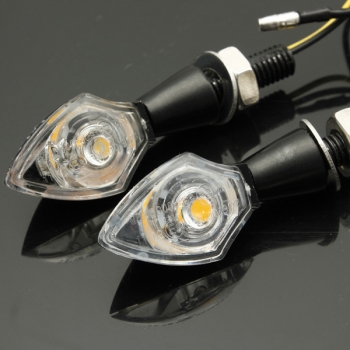2x Universalmotorrad LED Blinker Leuchtanzeige E Zeichen 12V 