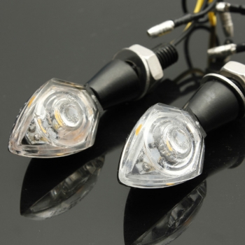 2x Universalmotorrad LED Blinker Leuchtanzeige E Zeichen 12V 