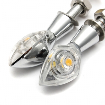 2x Motorrad Motorrad LED Blinker Blinkleuchte E-Zeichen 12V