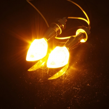 2x Motorrad Motorrad LED Blinker Blinkleuchte E-Zeichen 12V