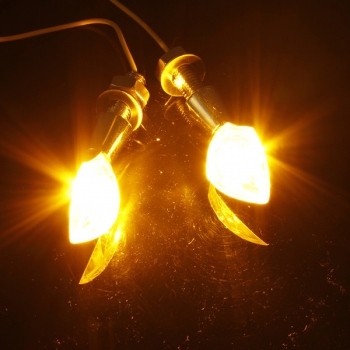 2x Motorrad Motorrad LED Blinker Blinkleuchte E-Zeichen 12V