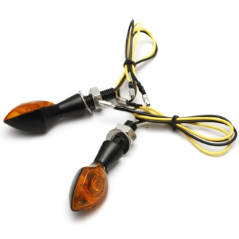 2x Universalmotorrad LED Drehen Indicator Light E-Prüfzeichen 12V 