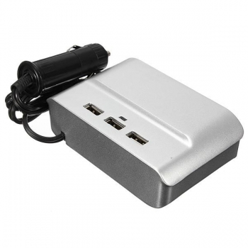 3 Way Ports Auto Zigarette USB Ladegerät Feuerzeug Einfaßungs Teiler Adapter