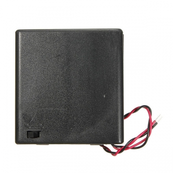 4 X AA Batterie Halter Kasten Geschlossene Box OFF / ON Schalter mit Wires