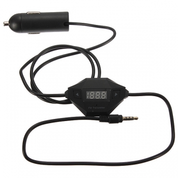 3.5mm FM Transmitter + Car Charger USB Radio Adapter für MP3 MP4